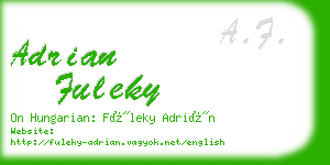 adrian fuleky business card